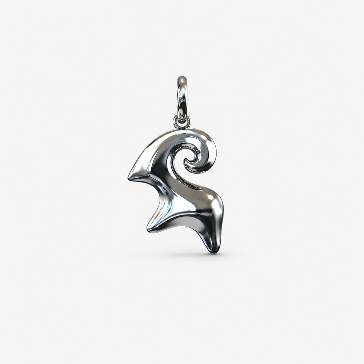 Ram Flow Pendant, Sterling Silver