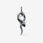 Serpent Flow Pendant, Sterling Silver