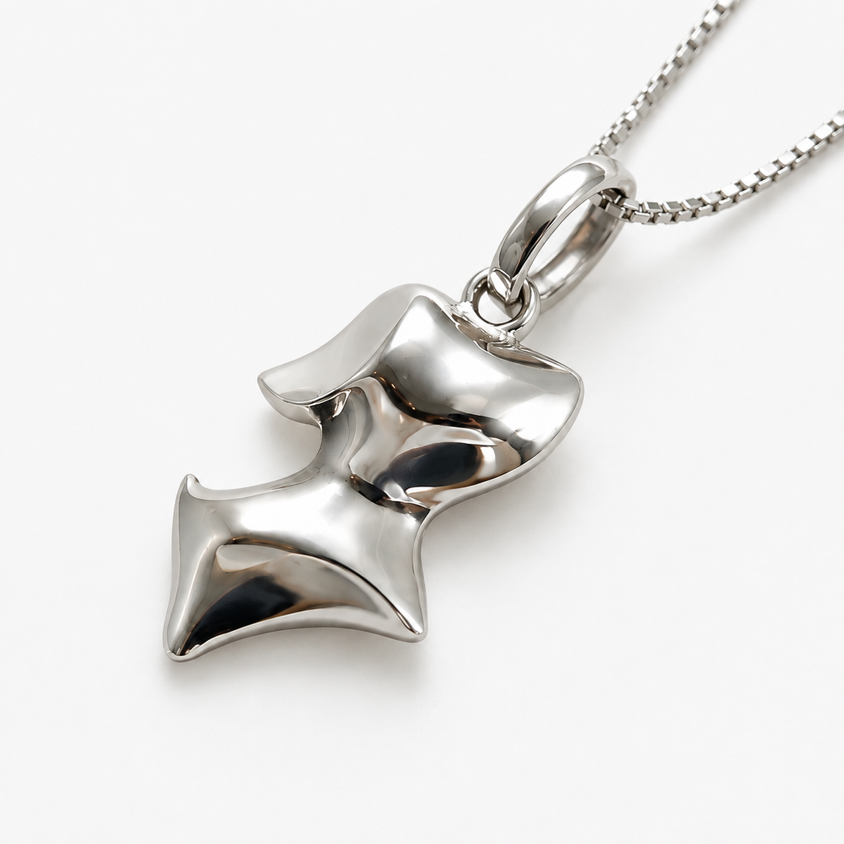 Dog Flow Pendant, Sterling Silver