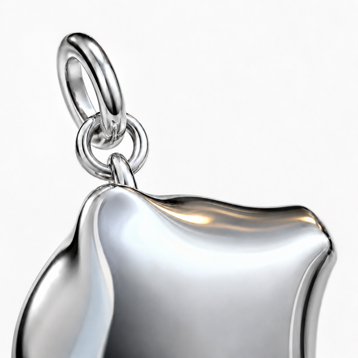 Pig Flow Pendant, Sterling Silver